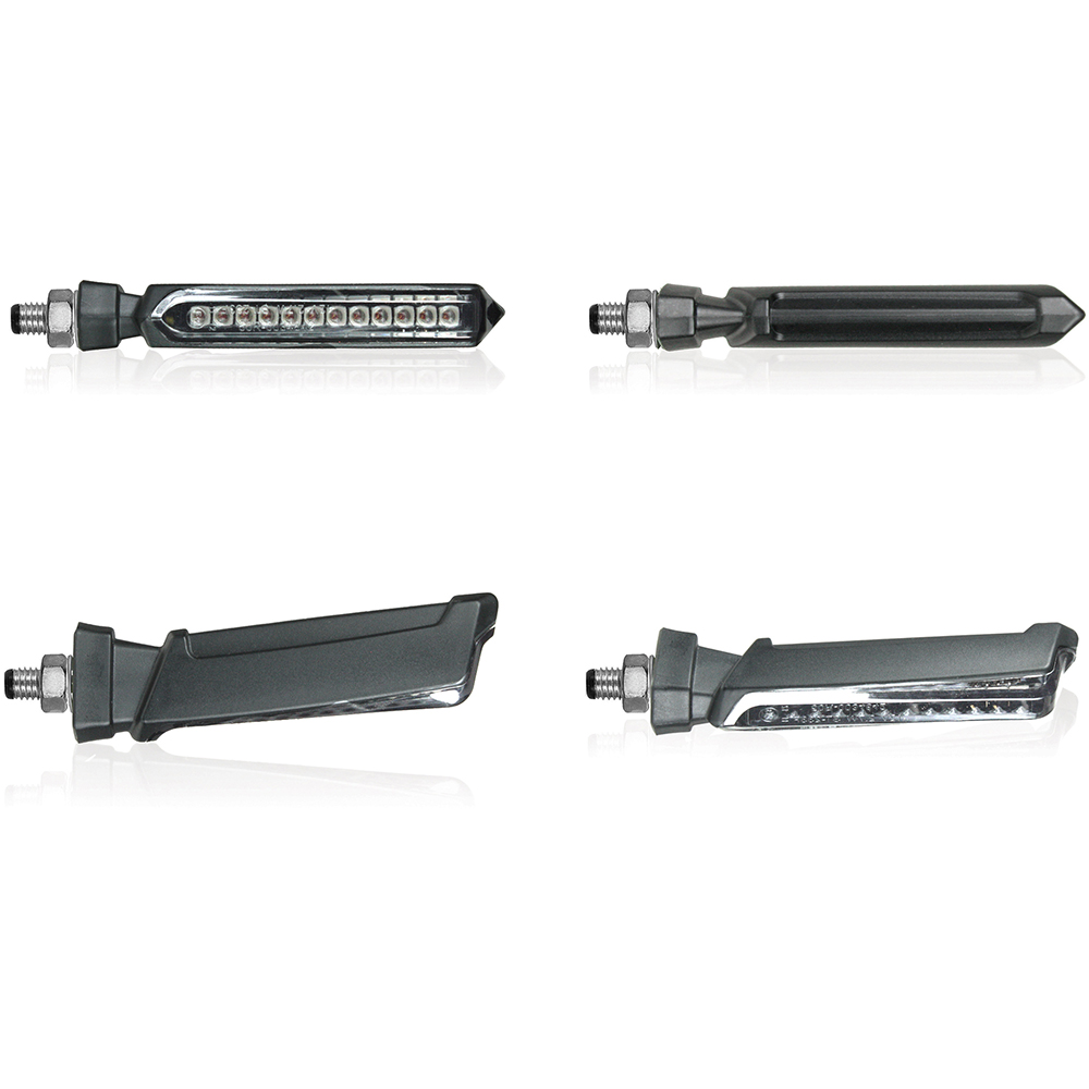 Chaft - Clignotants séquentiels LED Hammer Noir / Transparent