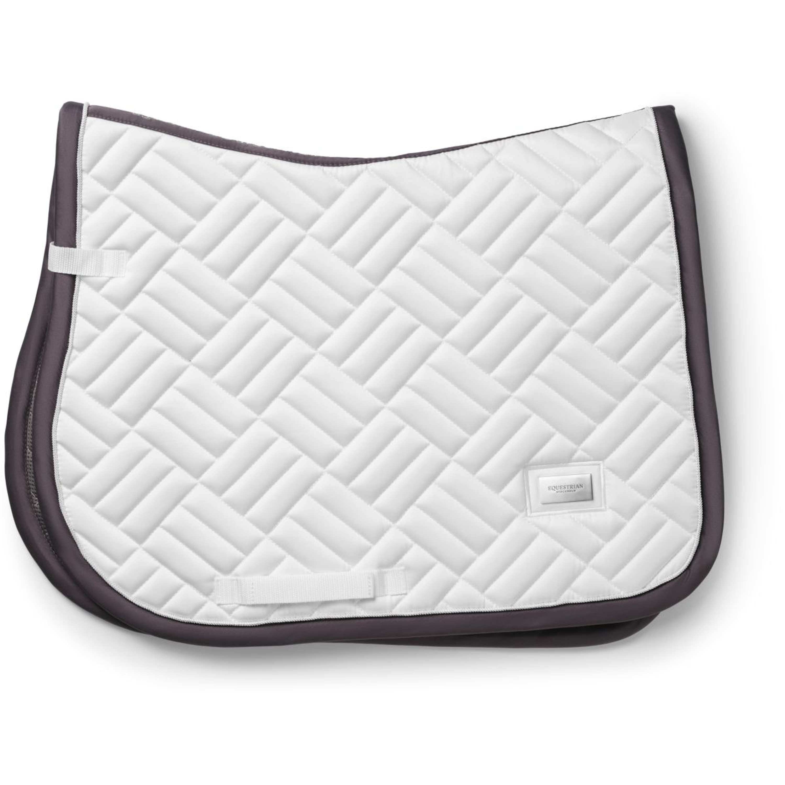 Equestrian Stockholm Zadeldekje Modern Springen Wit/Dark Violet