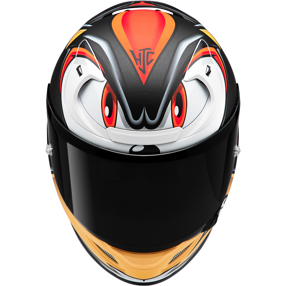 HJC - Casque RPHA 12 Shadow The Hedgehog MC1SF / Noir / Blanc / Orange / Rouge