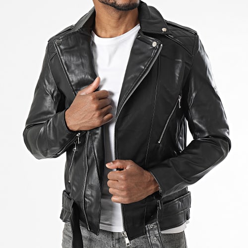 Veste Biker Noir