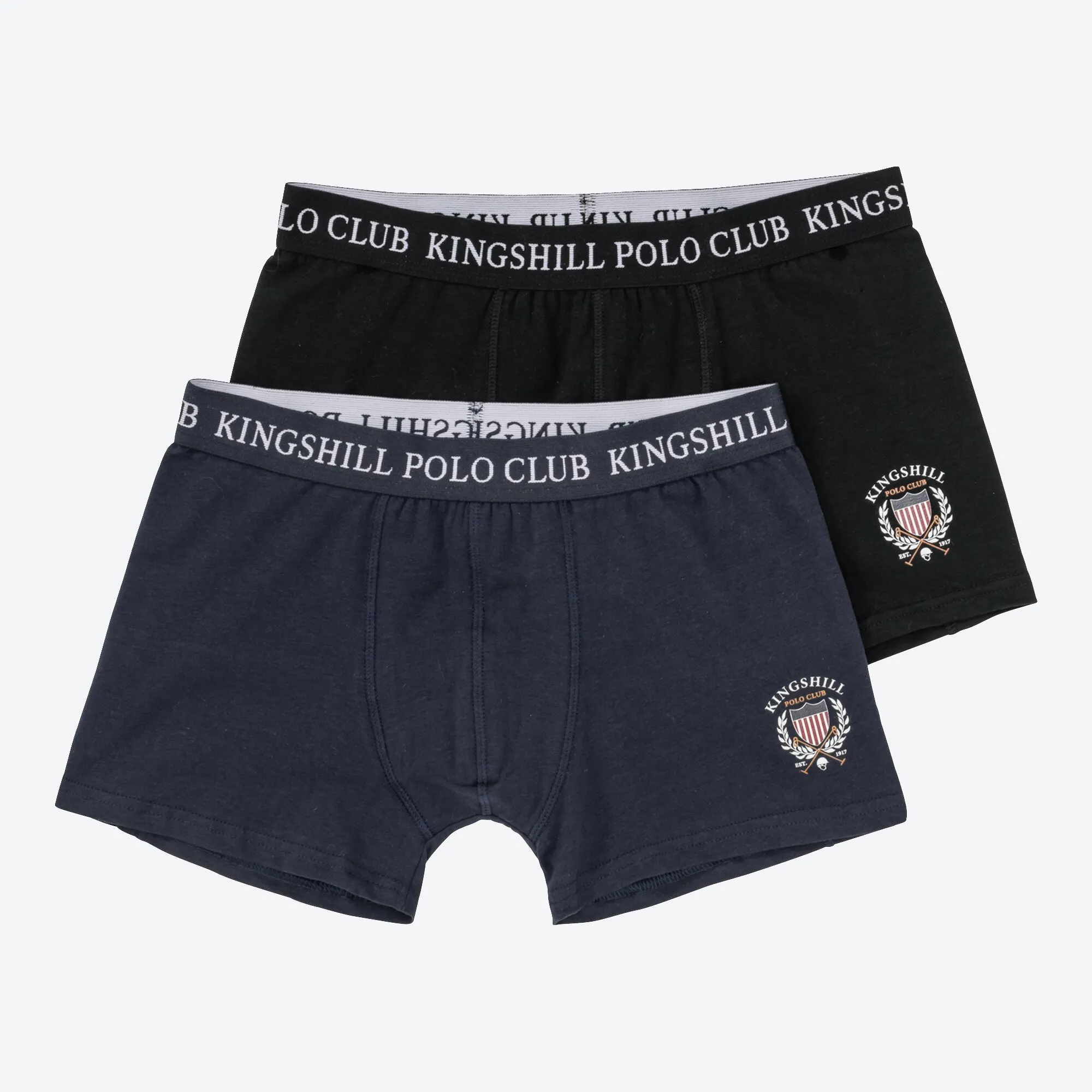 Kingshill Polo Club Herren-Retroshorts, 2er-Pack