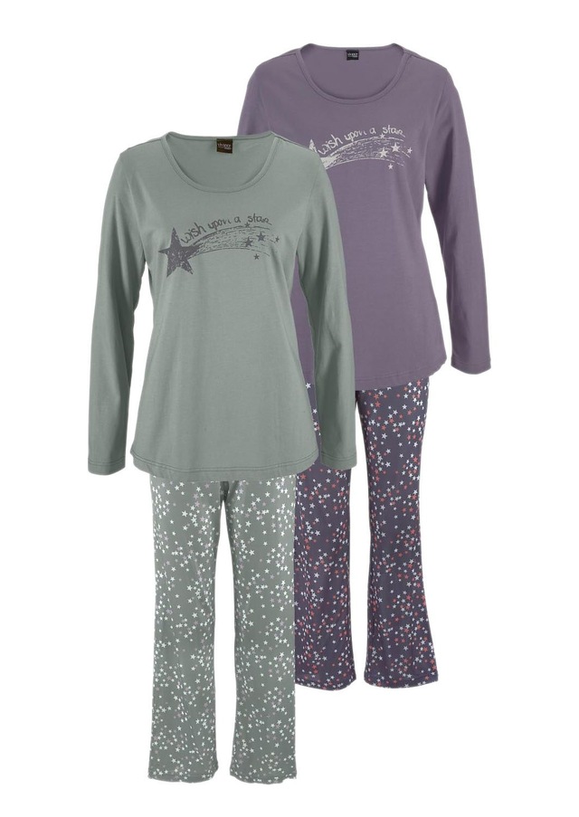 Vivance Dreams Pyjama, 4 Stk. mit Sternenprint