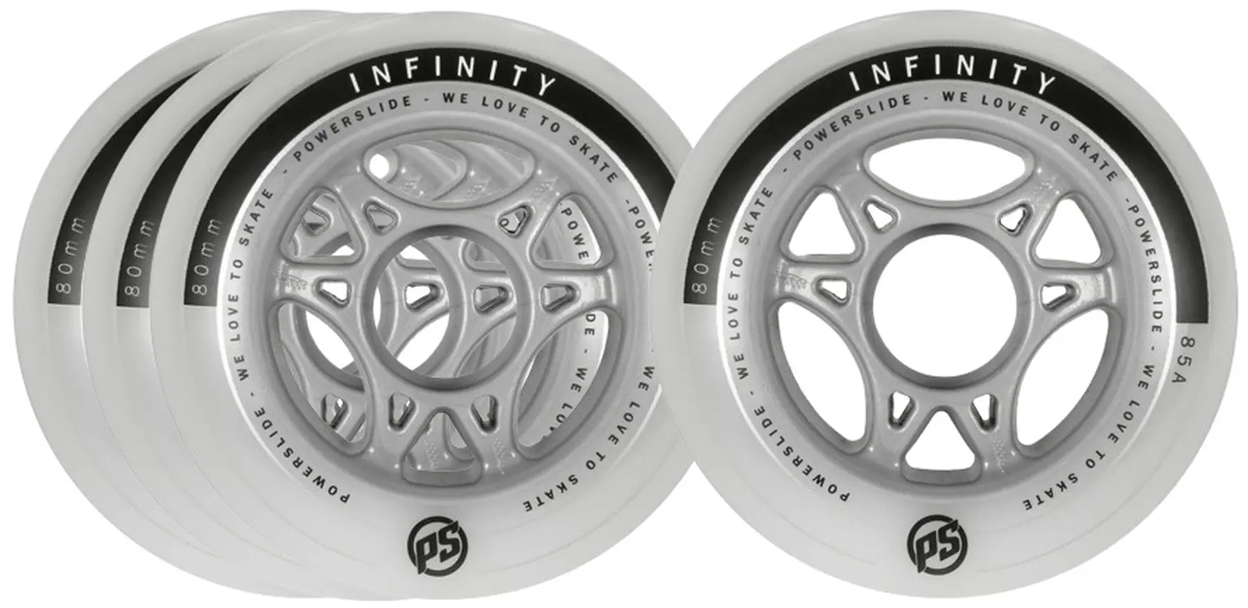 Powerslide Infinity Inliner Hjul 4-Pak - Speed Rulleskøjter