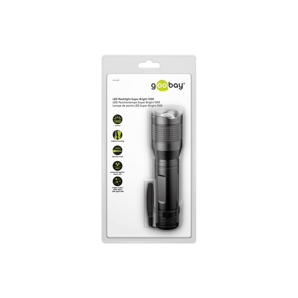 Goobay LED-lommelykt Super Bright 1500