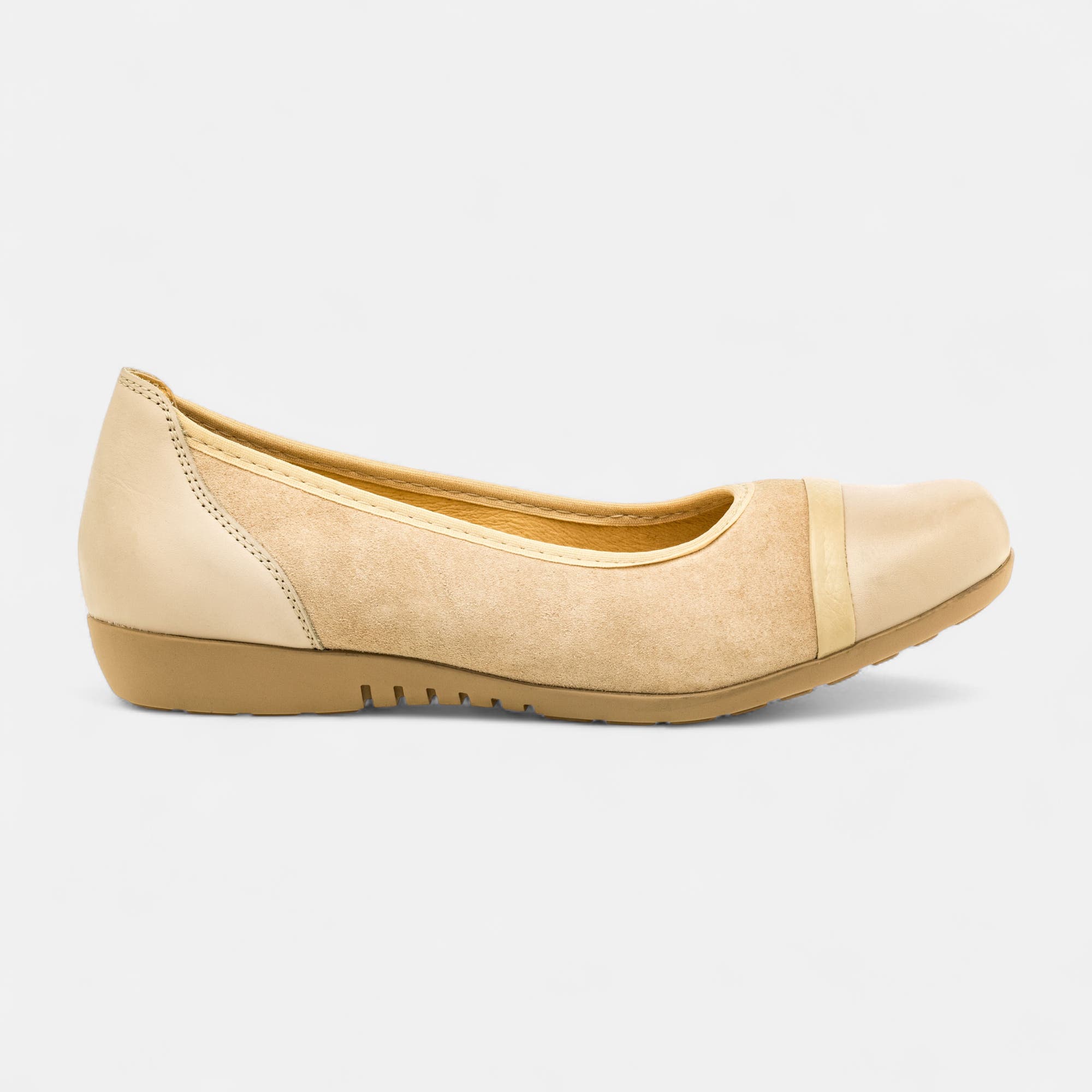 Escarpins pieds sensibles Femme en cuir beige