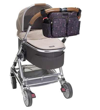 Storksak Kinderwagentasche - Black/Leopard