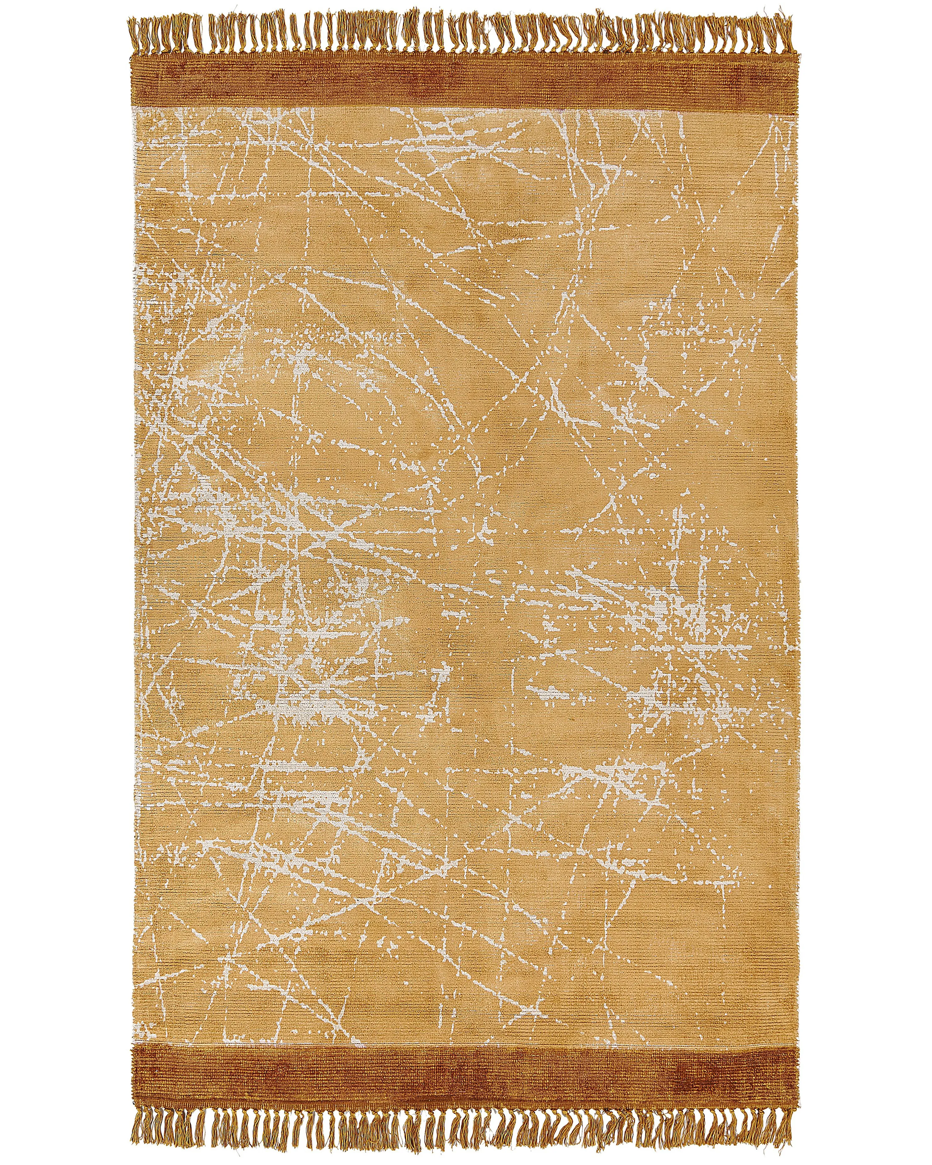 Vloerkleed HANLI Oranje 160 x 230 cm Viscose