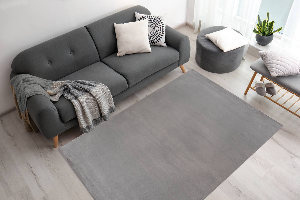 Kurzflorteppich RABBIT PRIME 125 - grau - 80x150 cm