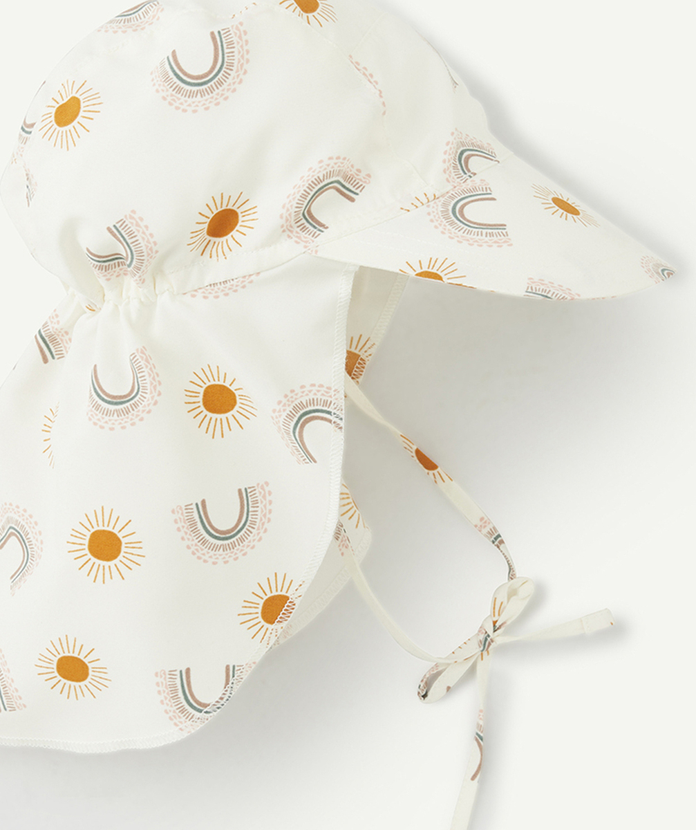 LASSIGCASQUETTE ANTI-UV BÉBÉ MIXTE BLANC AVEC IMPRIMÉ ARC-EN-CIEL