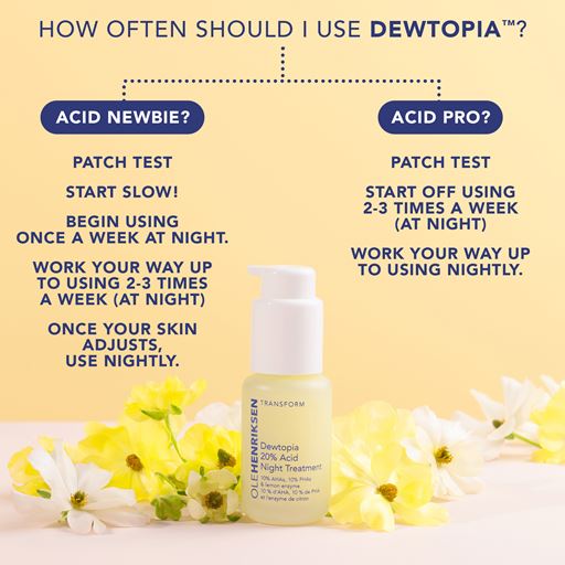 Ole Henriksen Transform Dewtopia 20% Acid Night Treatment Serum, 50 ml
