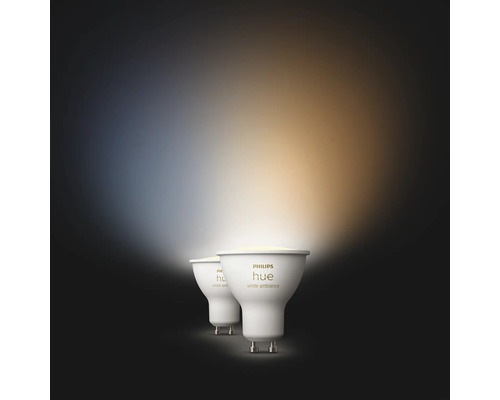 Philips Hue WA Spot dimbaar GU10/4,2W wit 2 stuks