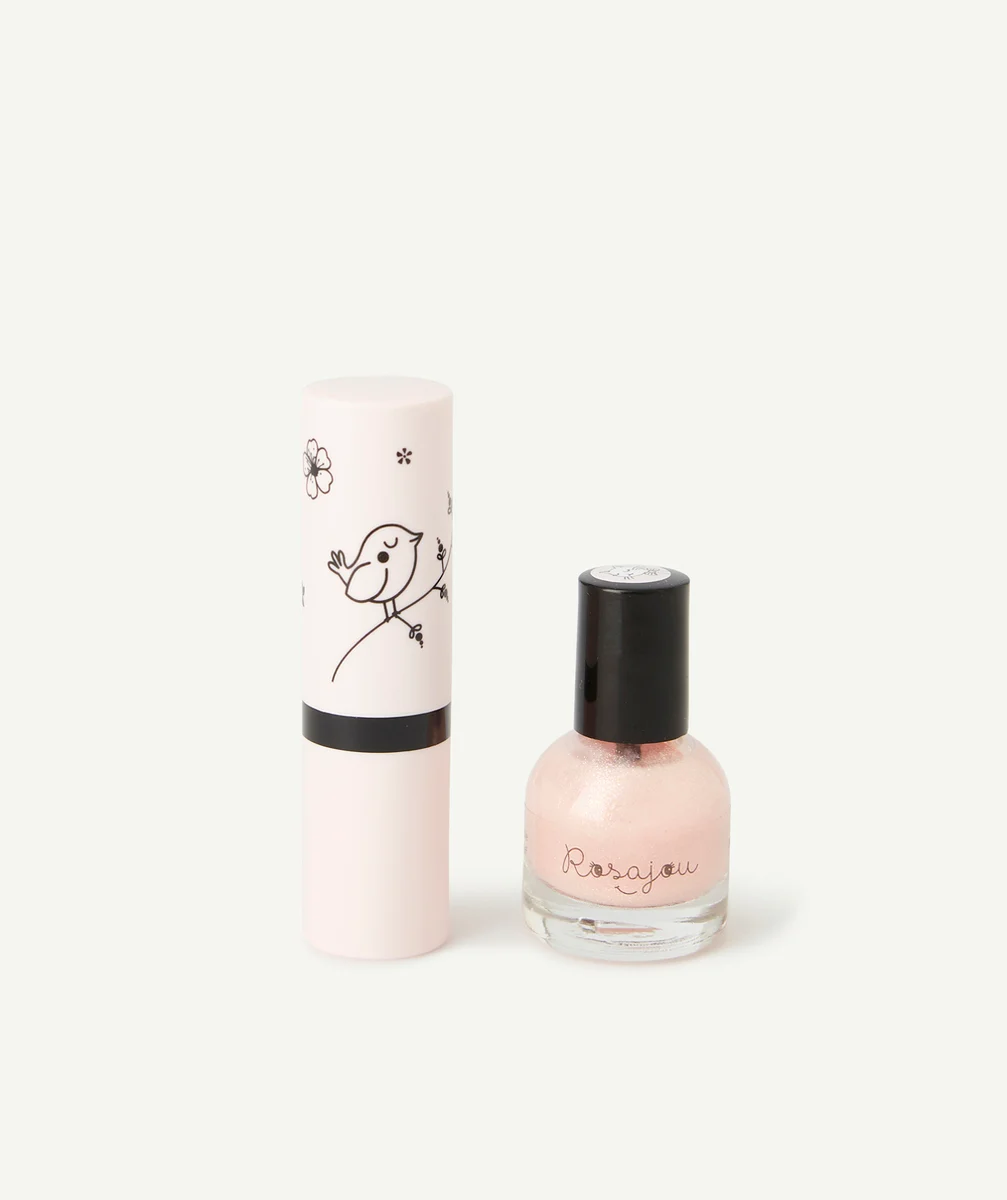 ROSAJOUROUGE À LÈVRES ET VERNIS BALLERINE