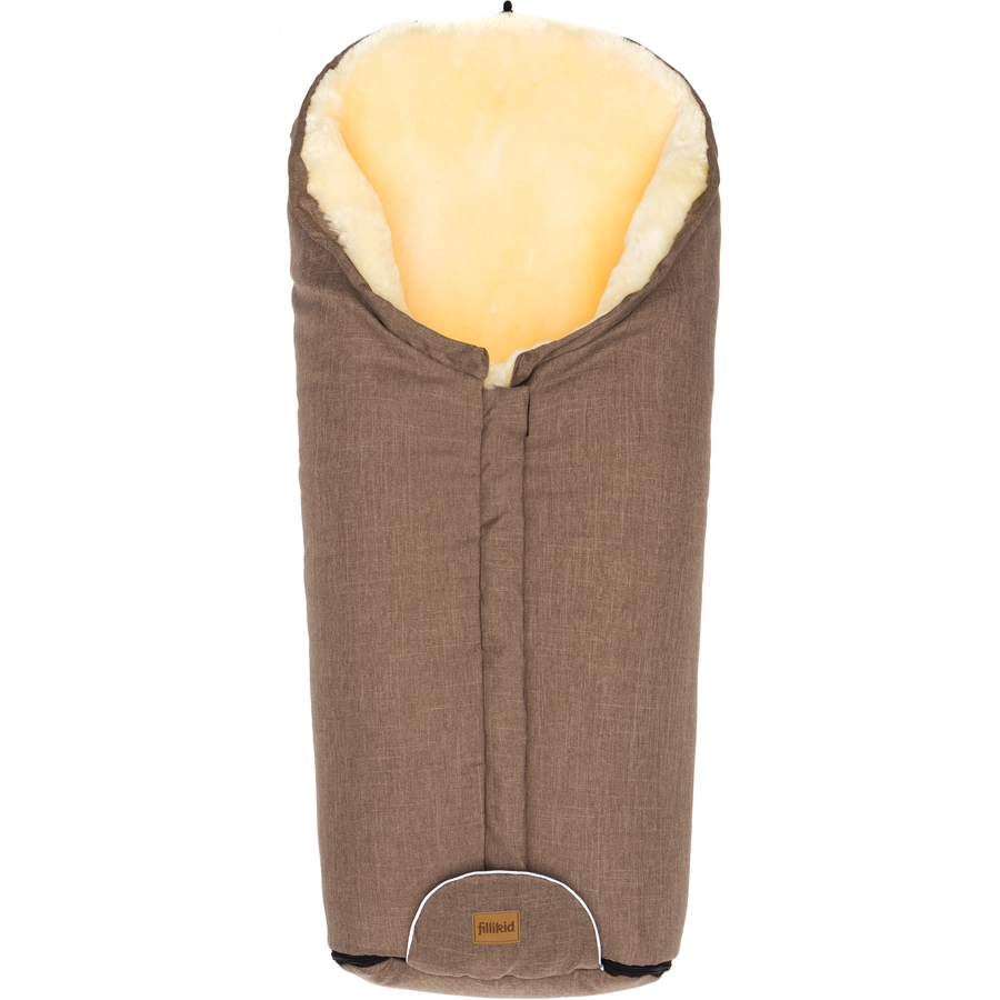 fillikid Winterfußsack Tacama Lammfell braun melange