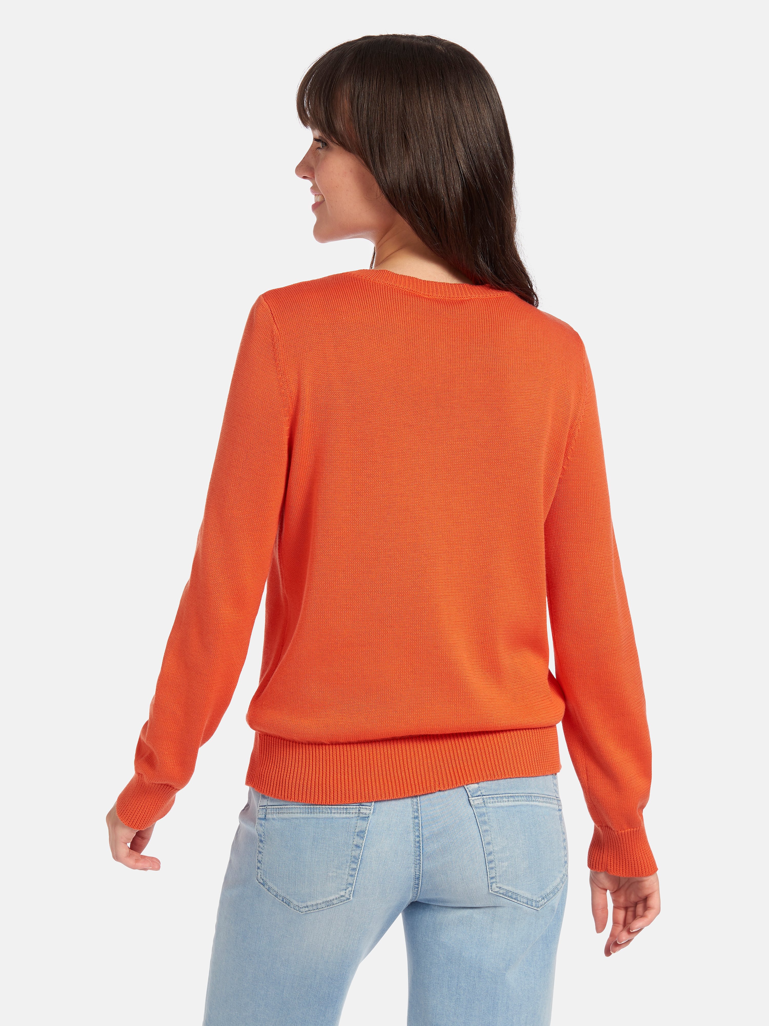Rundhals-Pullover aus 100% SUPIMA®-­Baumwolle