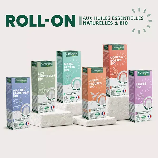 Tratamento Roll-On Orgânico SOS para Imperfeições Santarome com Óleos Essenciais Orgânicos 10 ml
