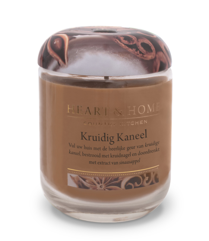 Heart & Home Grote Geurkaars - Kruidig Kaneel 1st