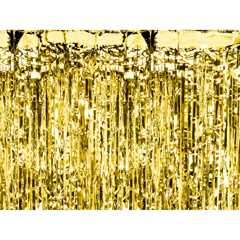 Partydeco Partyvorhang Metallic, gold