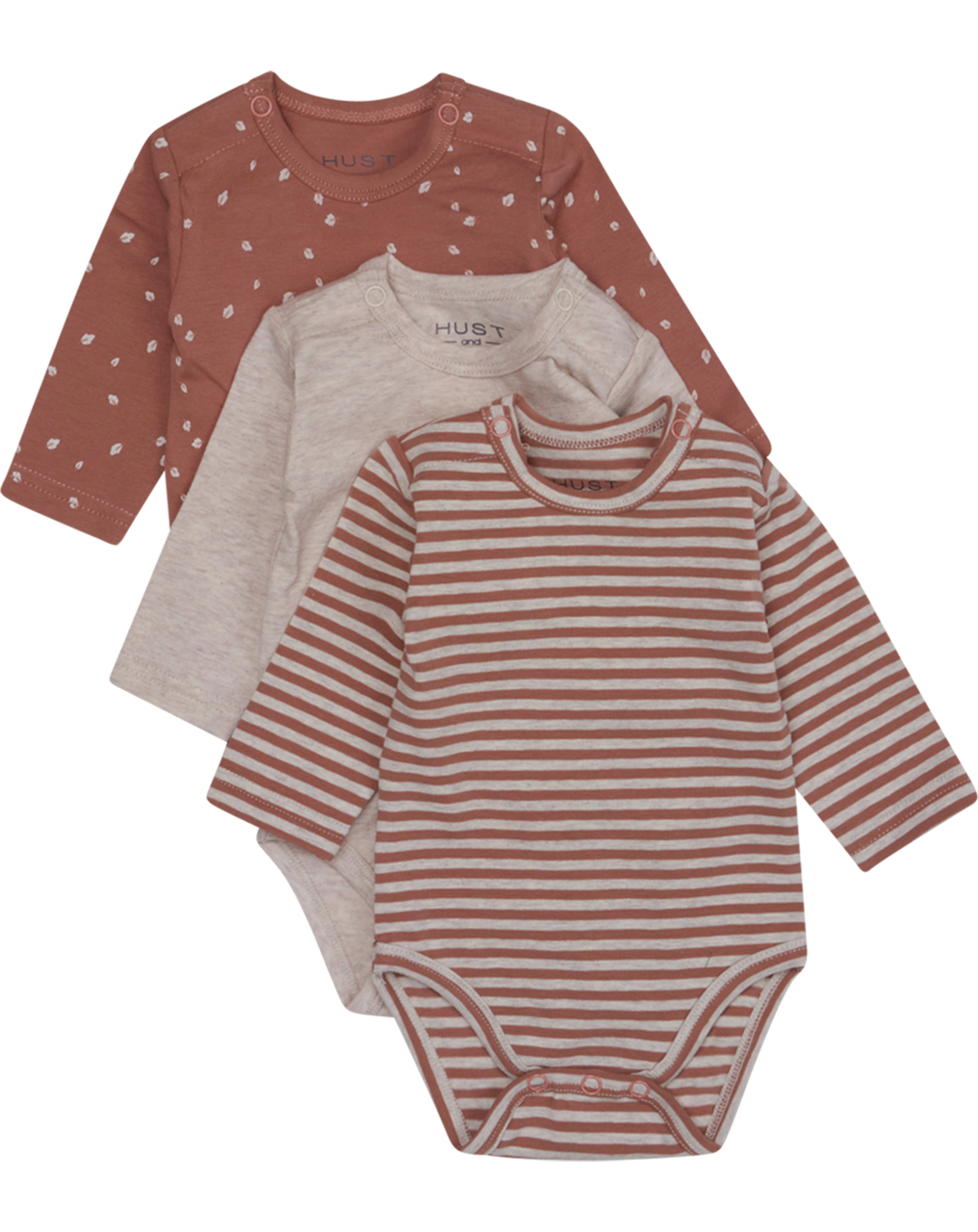 Langarmbody BASE 3er Pack in rose cloud