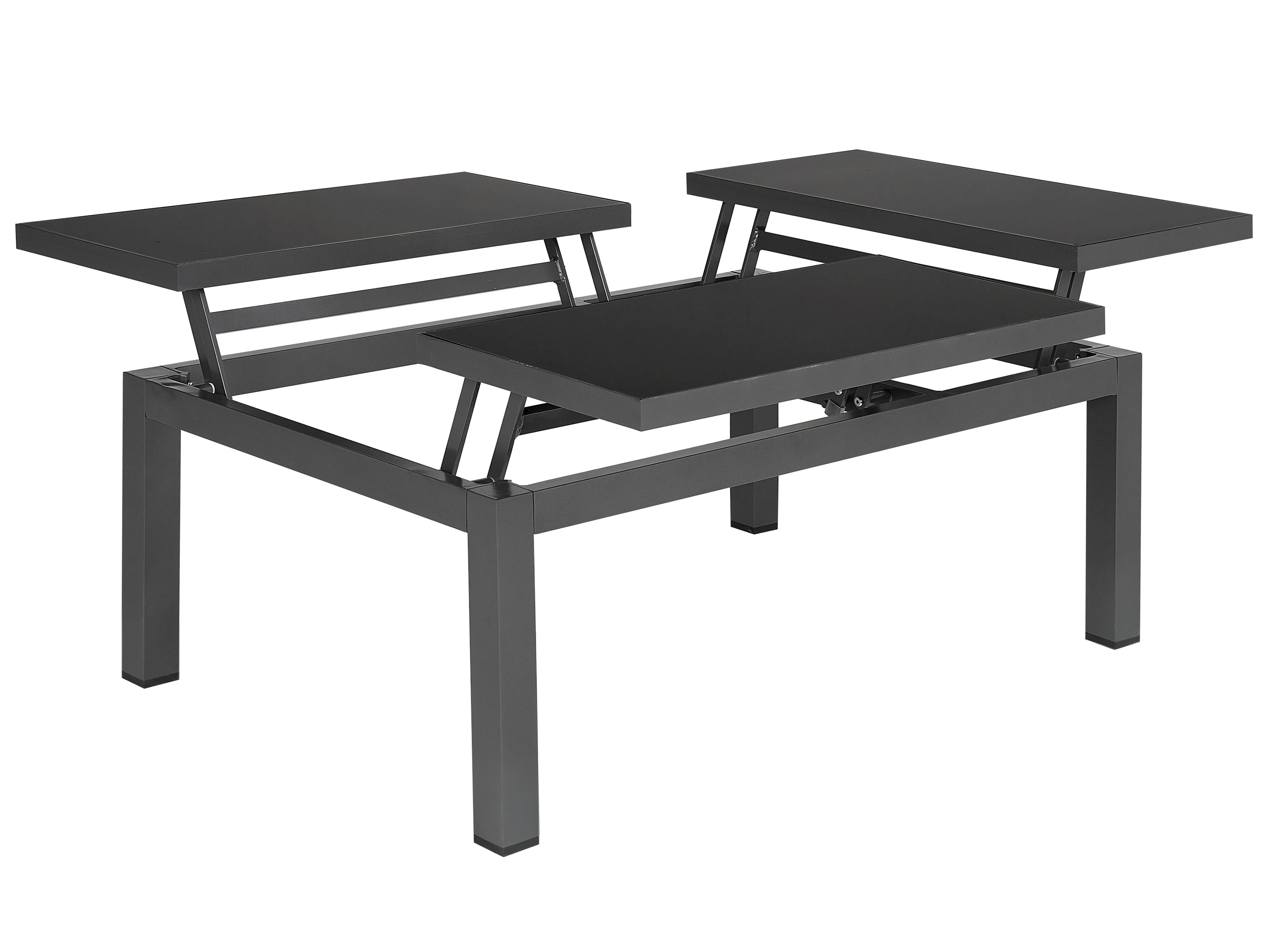Tuin hoekloungeset met tafel 6-zits FORANO Metaal Grijs