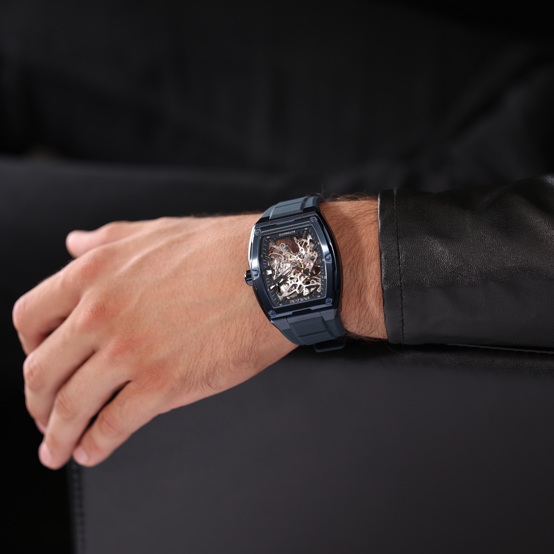 Police Skeletor Automatic Blau