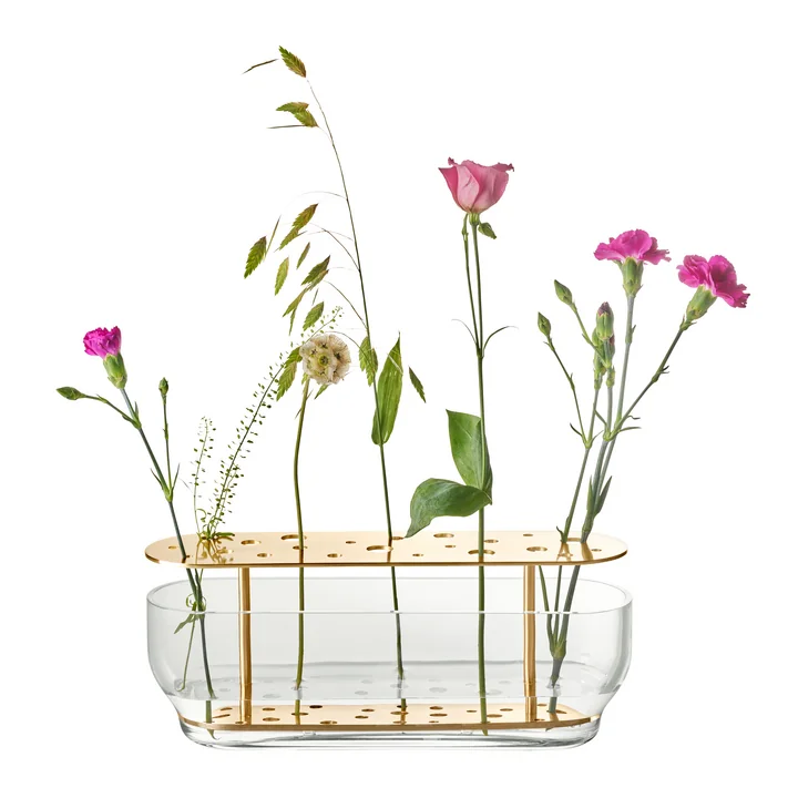 Fritz Hansen - Ikebana Vase Large, Edelstahl / Glas