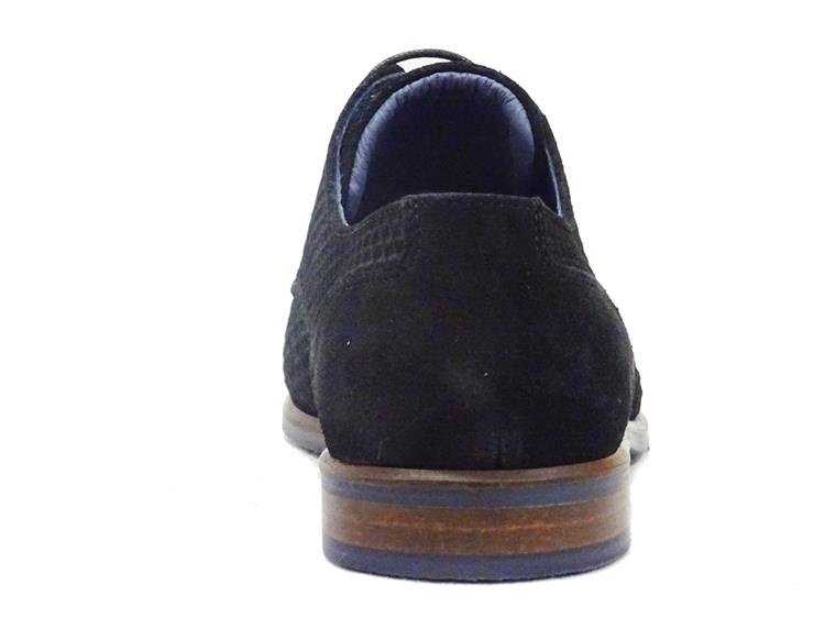 Berkelmans arcos 3d black print suede