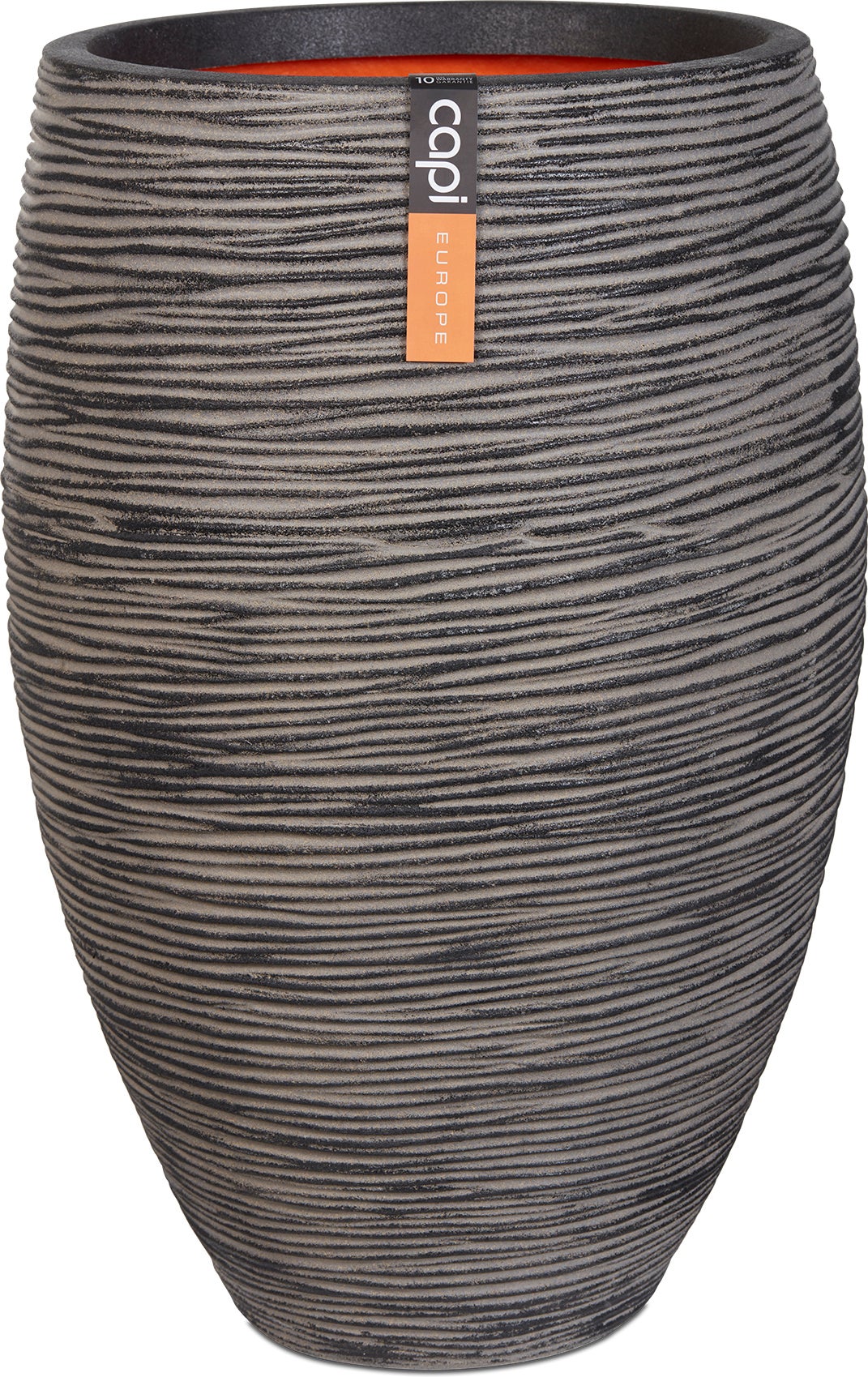 Capi Europe bloempot Nature-Rib antraciet D 56 H 84 cm