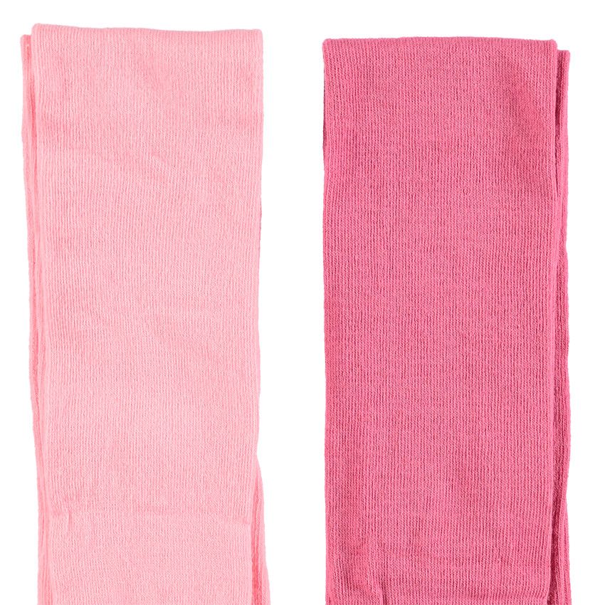 Lot de 2 collants épais unis - Fuchsia