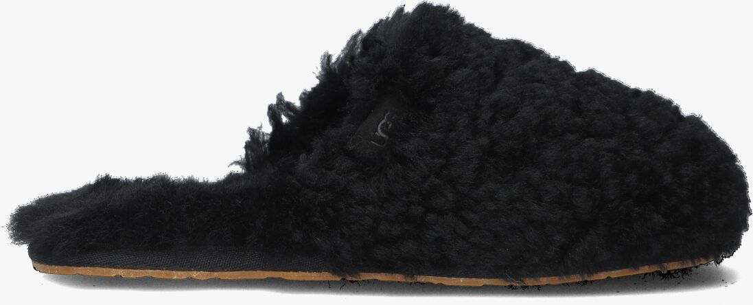 UGG zwarte ugg pantoffels w maxi curly slide