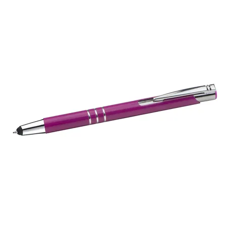 Livepac Office Touchpen Kugelschreiber aus Metall / Farbe: beere