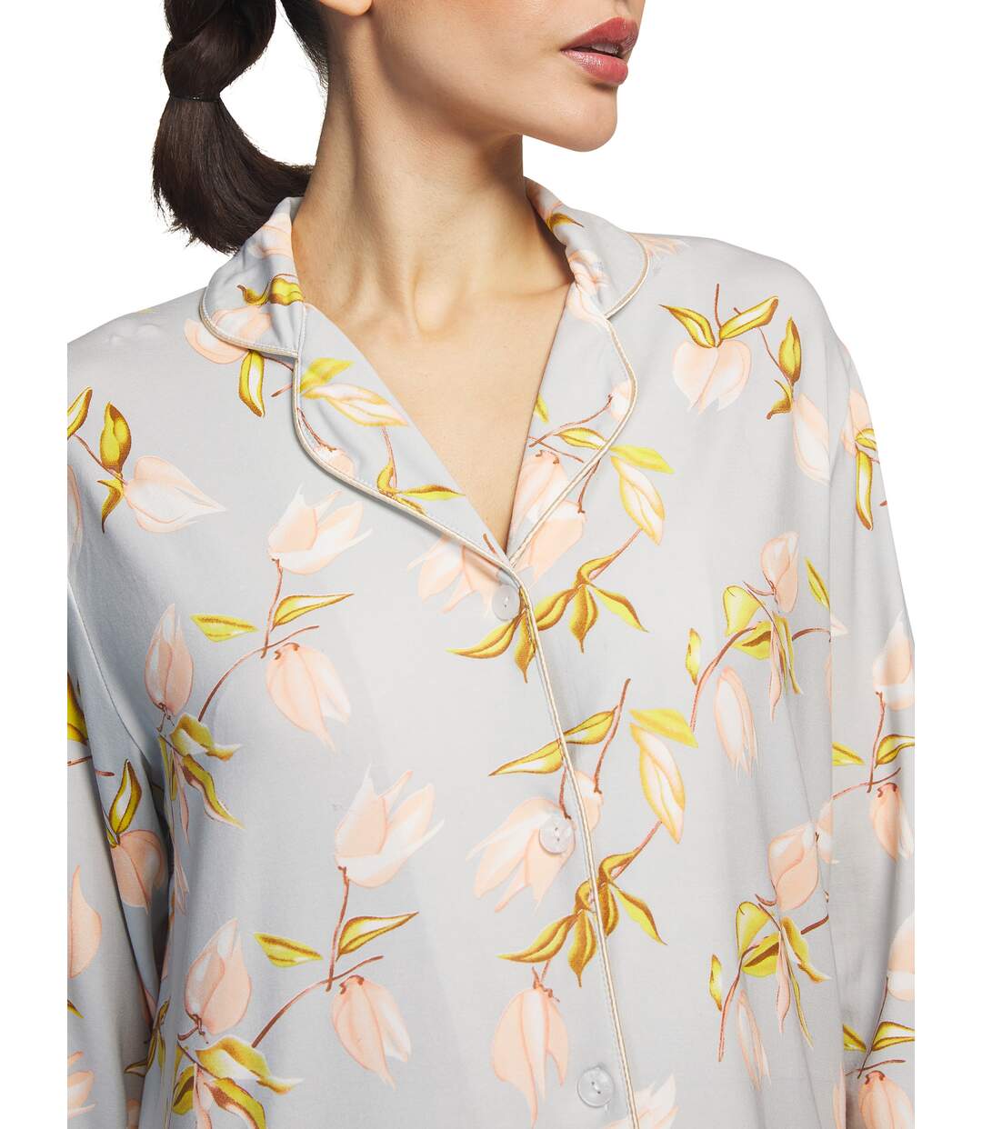 Pyjama pantalon chemise manches longues Tulipanes Selmark