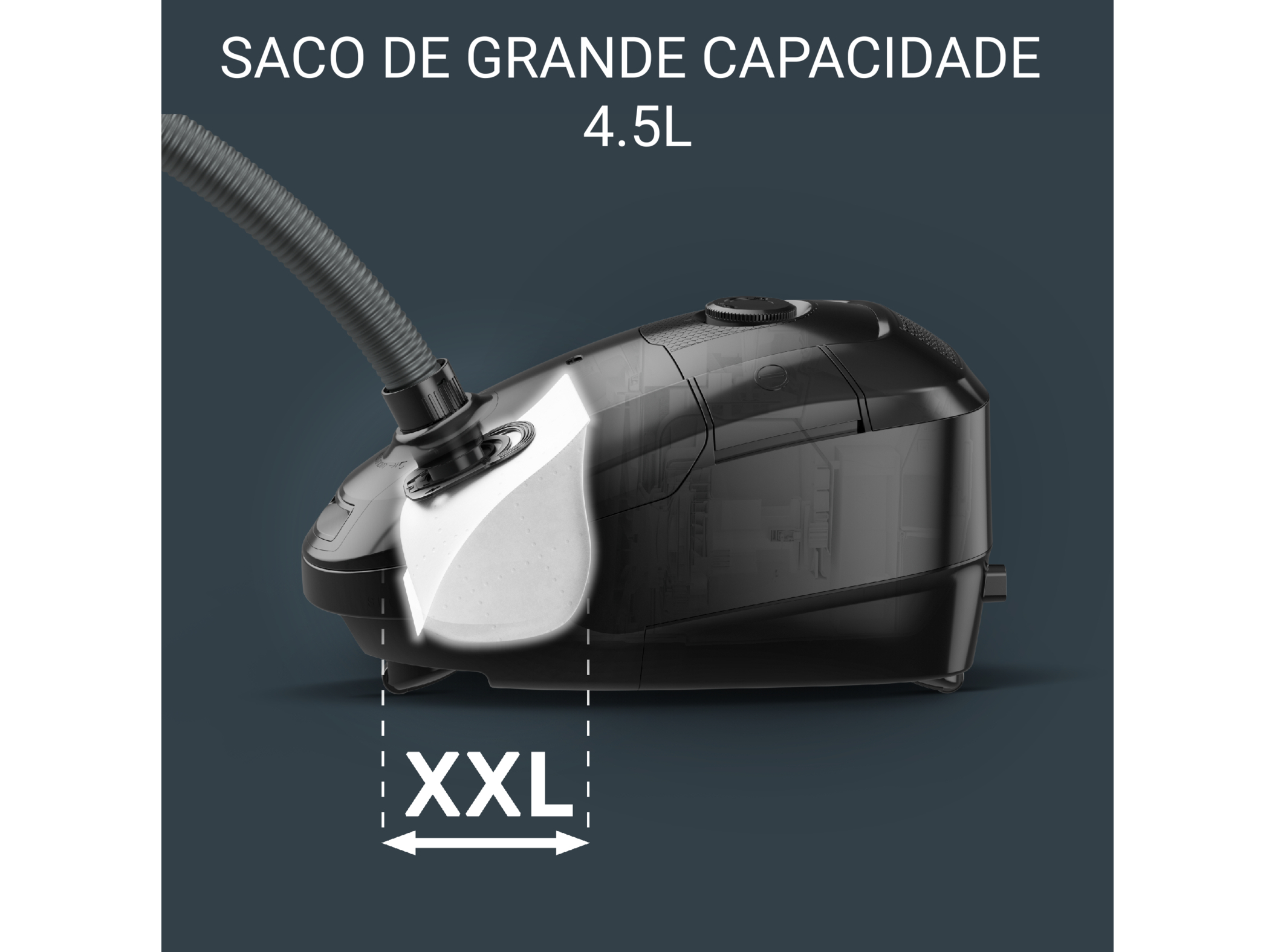 ASPIRADOR COM SACO ROWENTA RO3126EA POWER XXL PARQUET - 4.5L/900W