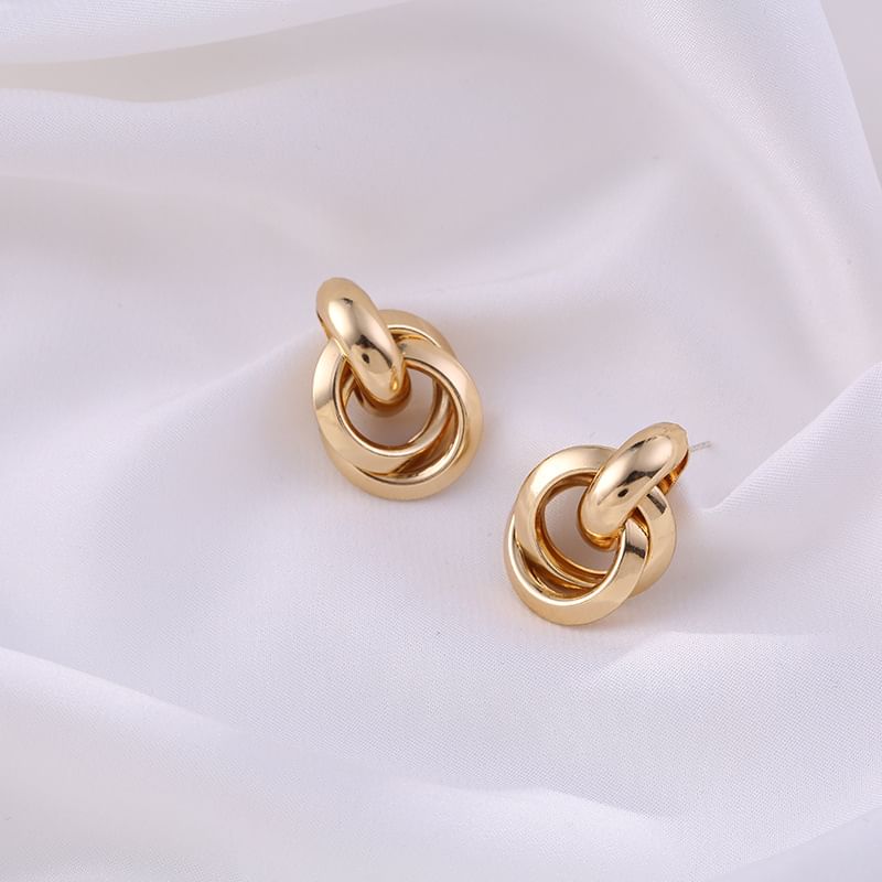 Korrs - Hoop Alloy Dangle Oorbel