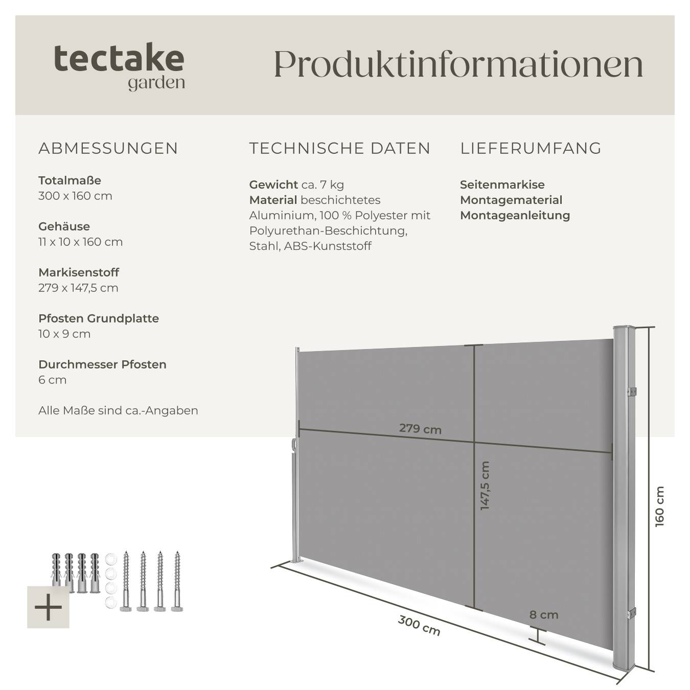 Seitenmarkise