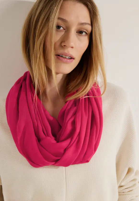 Loopschal in Unifarbe - cosy coral
