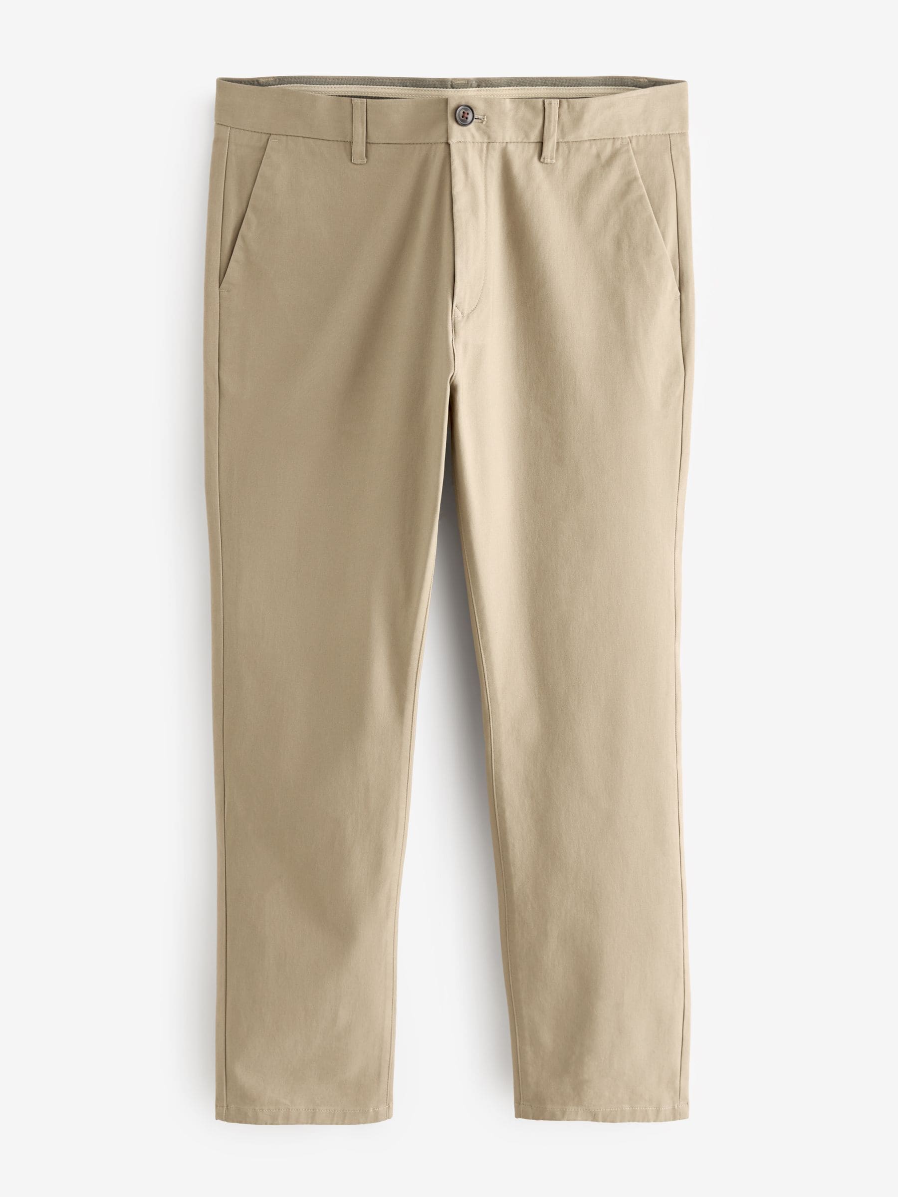 Pastelgeel - Slim Fit - Stretchy chino