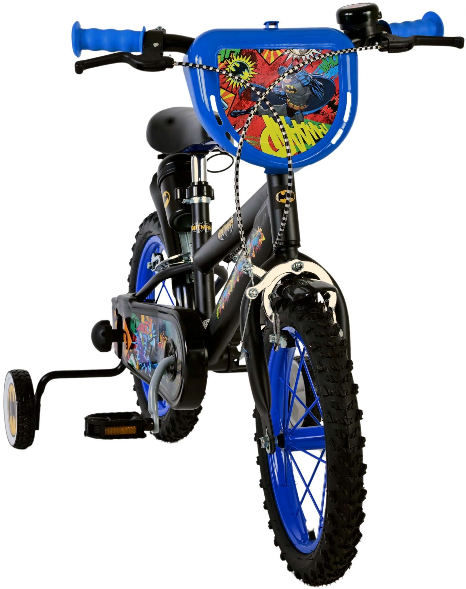 Kinderfahrrad Batman für Jungen 14 Zoll Kinderrad in Schwarz Fahrrad