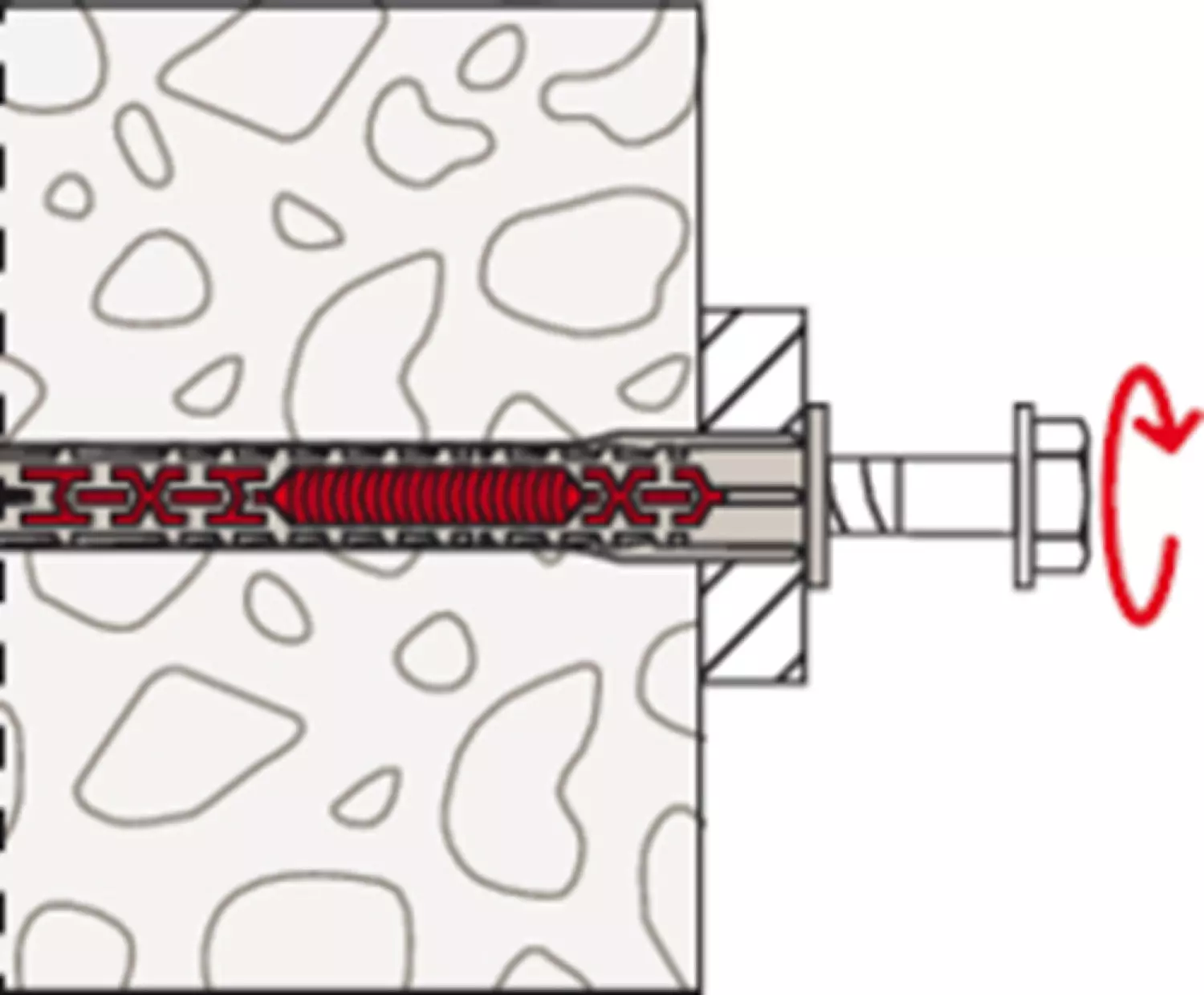Fischer 562171 Constructieplug DuoXpand - zeskant kop - 10 x 160 FUS (50st)