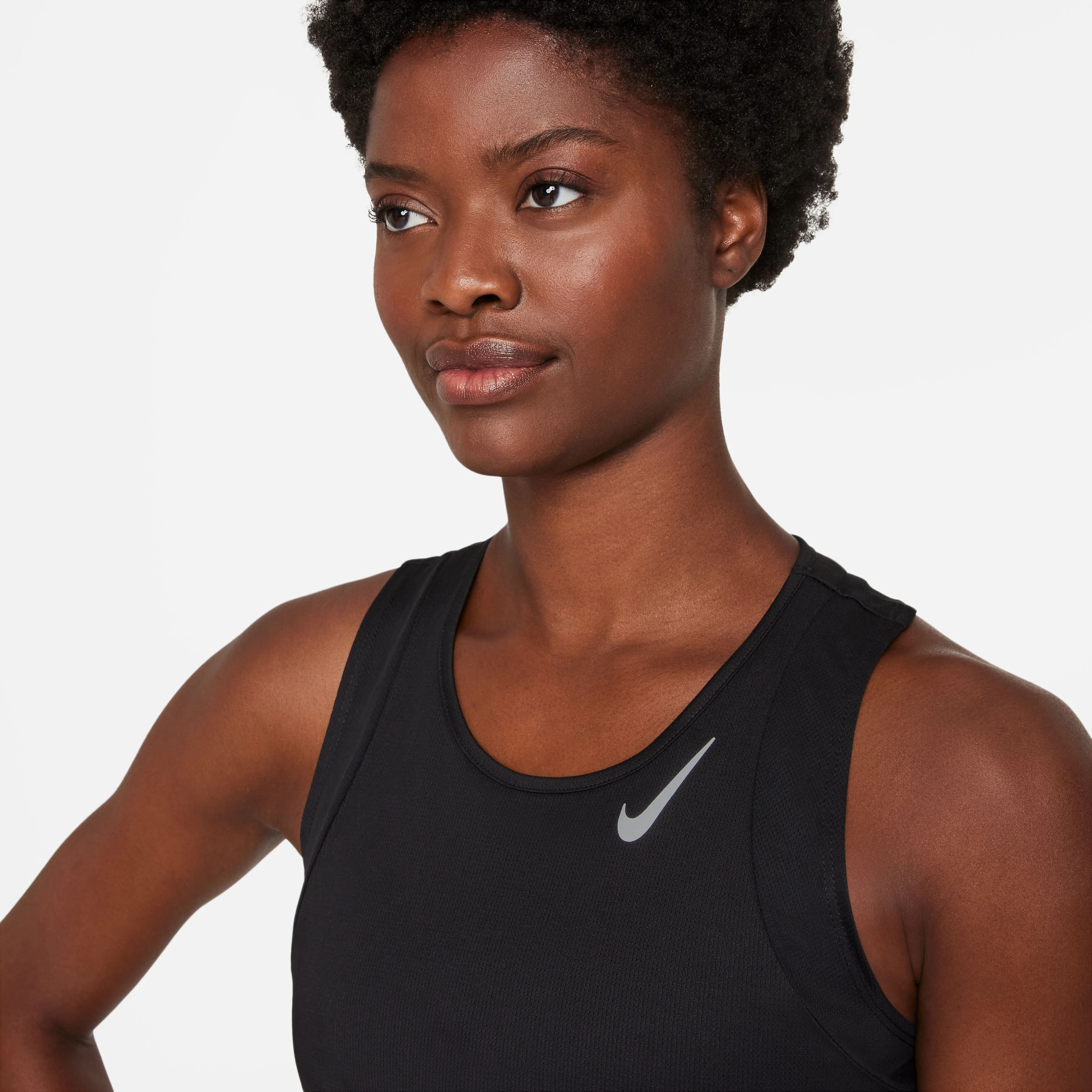 Nike Dri-Fit Fast Crop Débardeur Tank Top Femmes - Noir