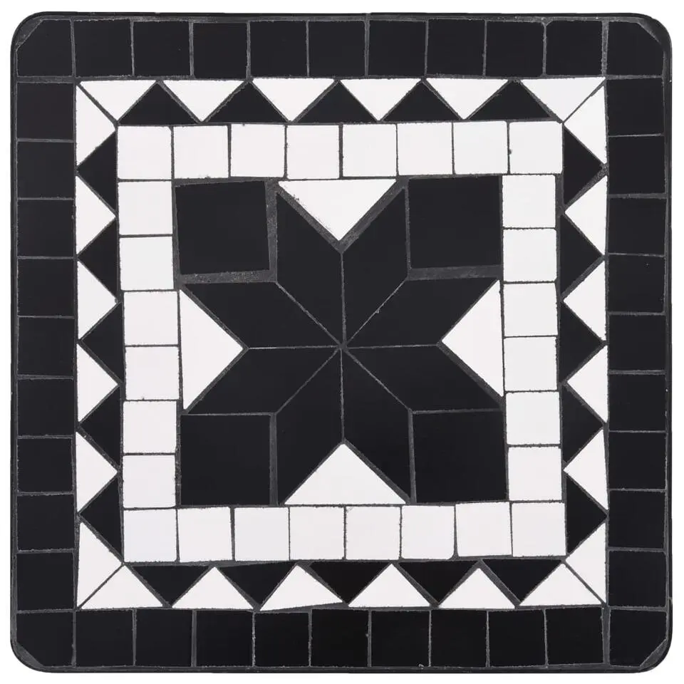 vidaXL - Tafeltje - Zwart - Keramiek