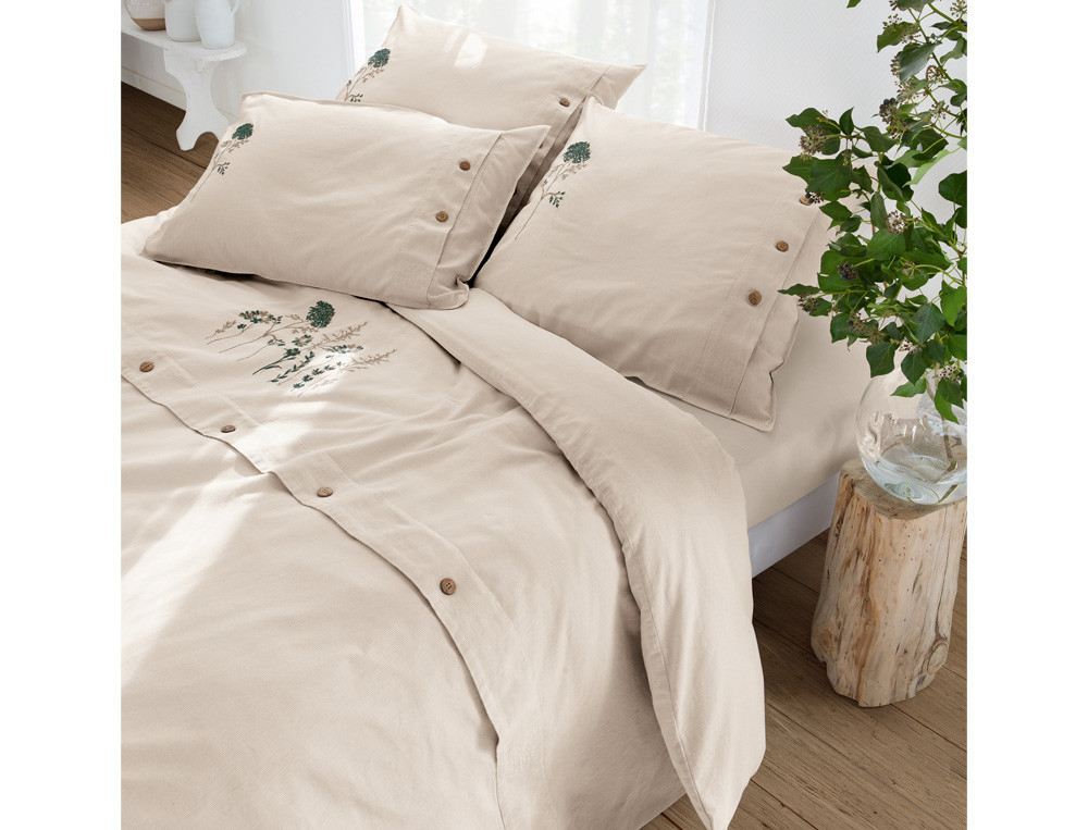Housse de couette fermeture zip-Herbier
