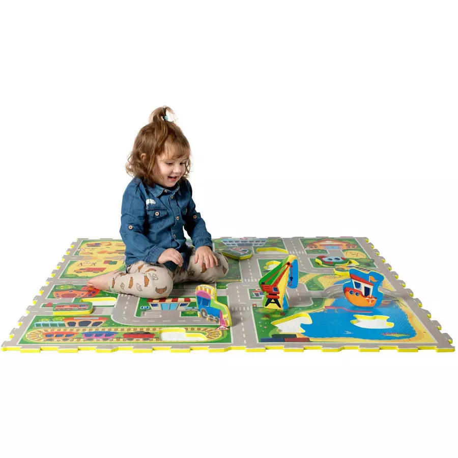 Hakuna Matte Puzzlematte  - City (120 x 120 cm)