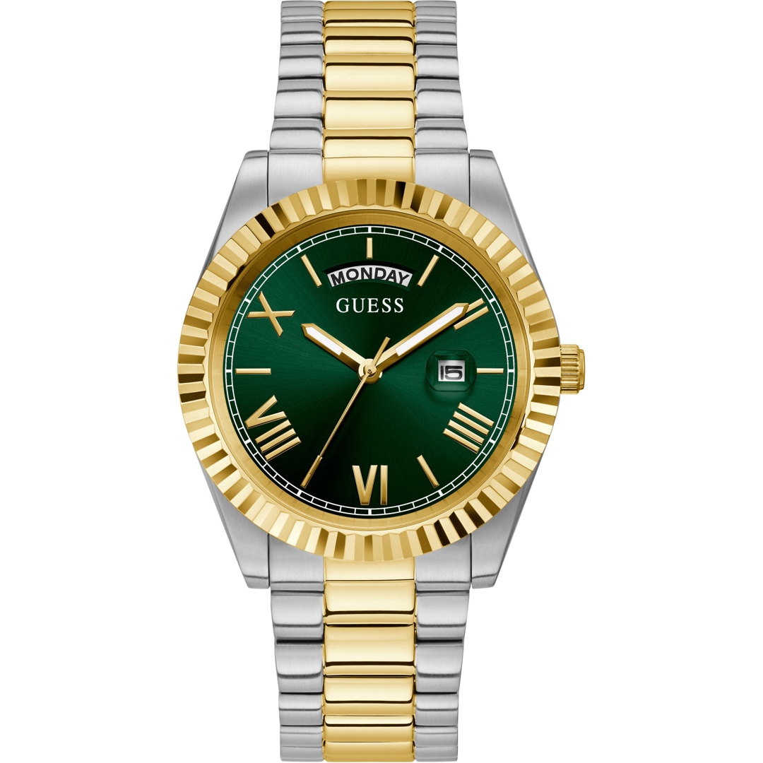Guess Connoisseur Day Date Grün / Bicolor
