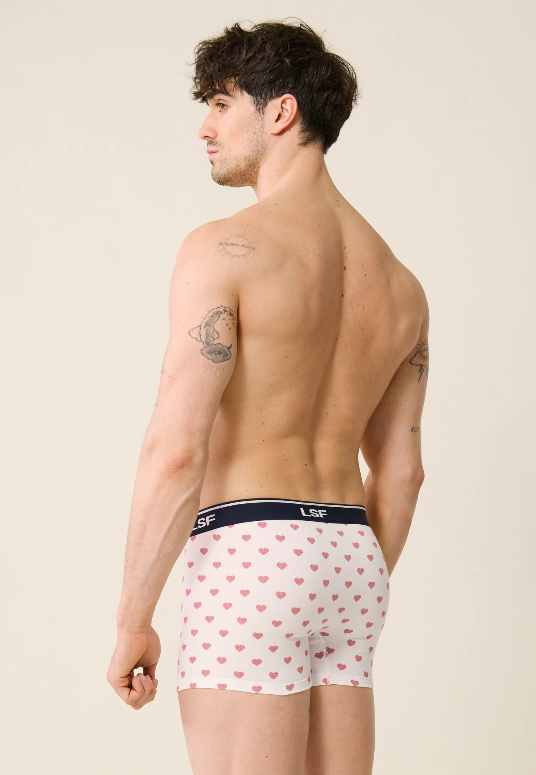 Boxer en coton-Marius Petit Coeur Rouge