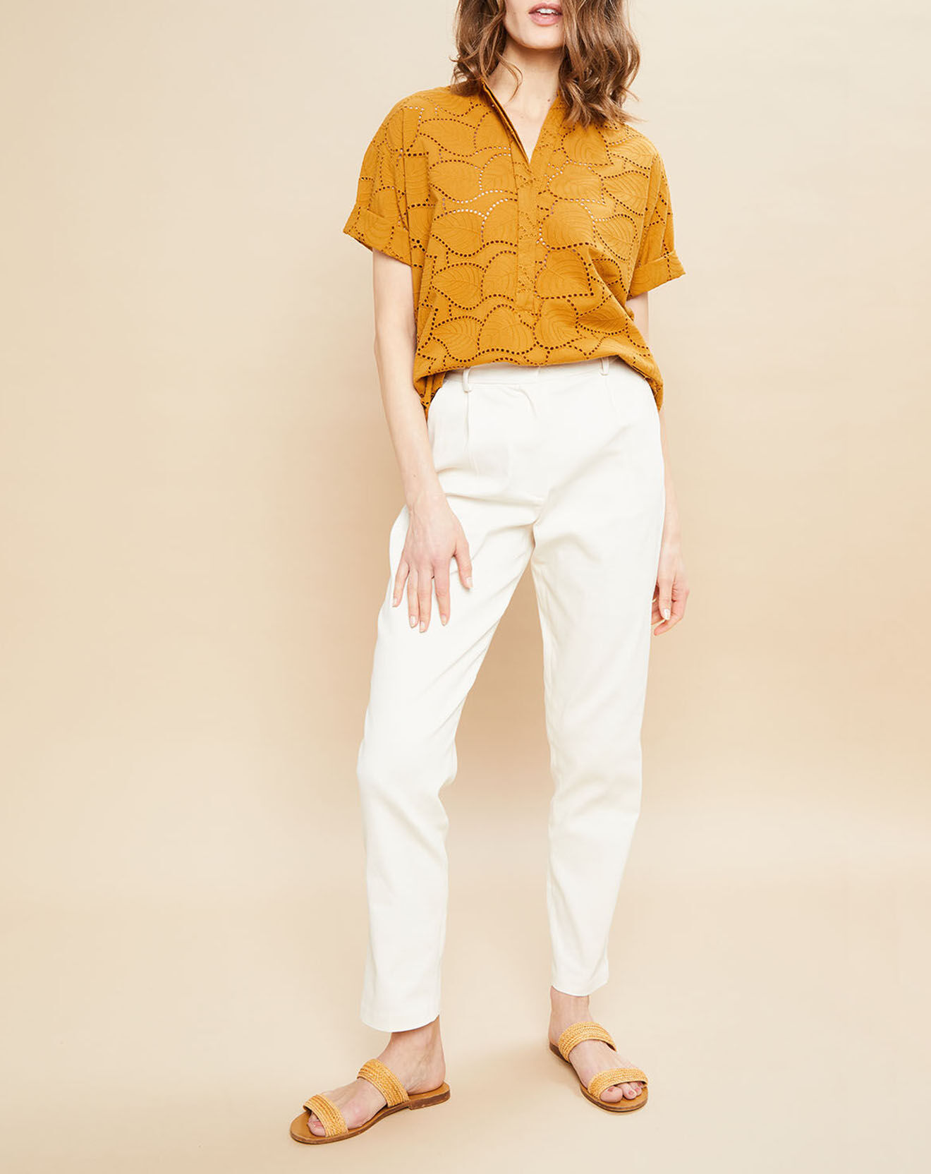 Hartford Blouse Candide noisette