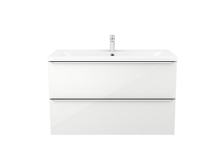 Plan vasque blanc GoodHome Nira 100 cm