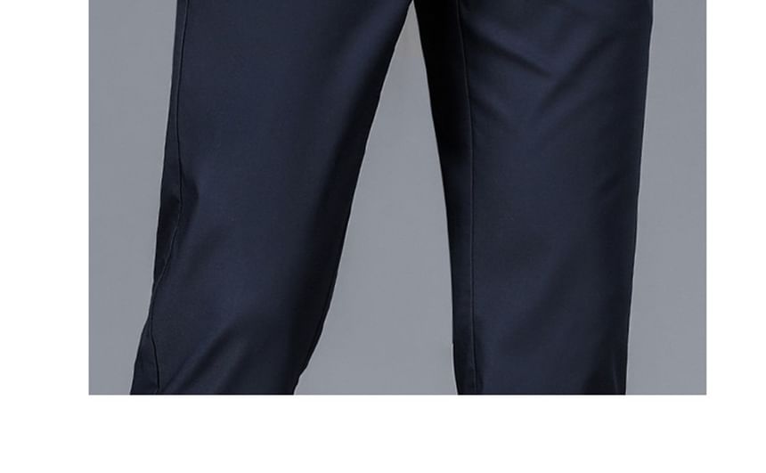 Acrius - Mid Rise Plain Straight Leg Dress Pants