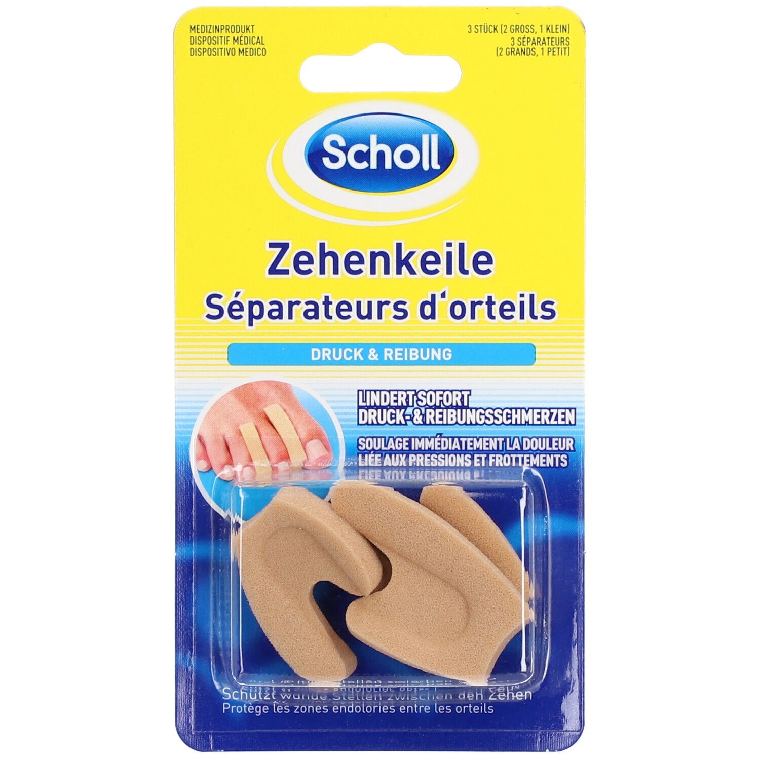 Scholl Schaumstoff Zehenkeile
