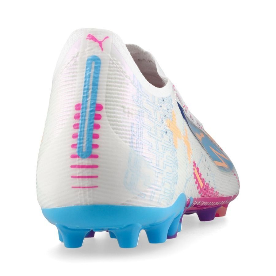 PUMA Ultra 5 Ultimate MG Volume Up - Blanc/Bleu/Poison Pink/Fizzy Melon