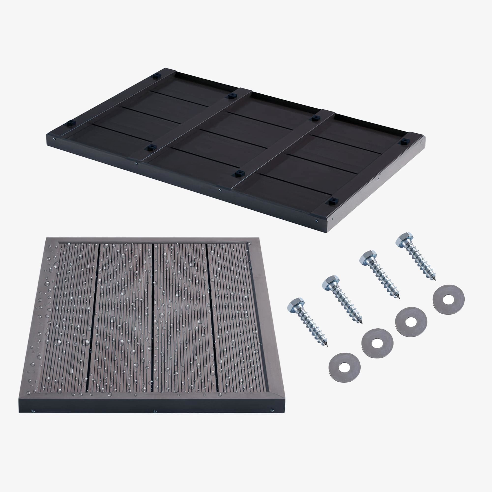 Solardusche Bodenelement